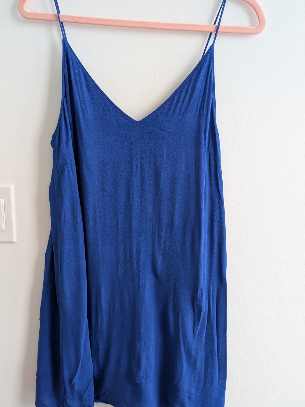 Wilfred Royal Blue Spaghetti-Strap Mini Dress